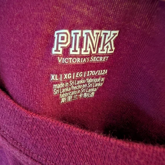 PINK Logo long Sleeve Top SIZE XL - Picture 5 of 5